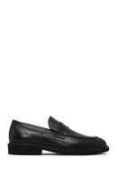Erkek Siyah Deri Loafer | Derimod