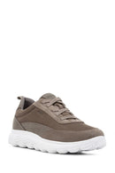 Geox Men's Mink Spherica Lace-up Fabric Sneaker | Derimod