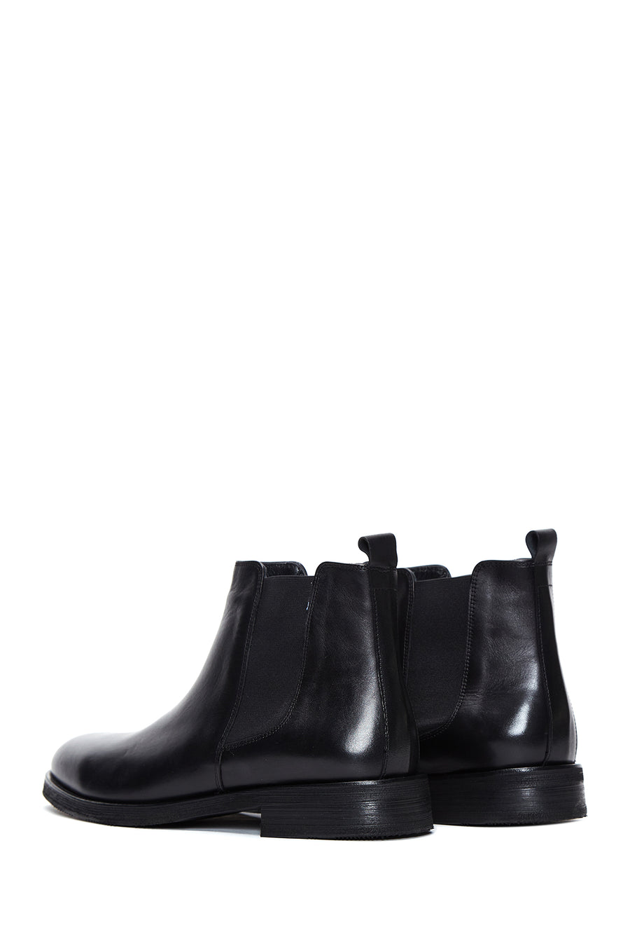 Men's Black Leather Chelsea Boots