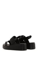 Women's Black Thick Soled Sandals | Derimod