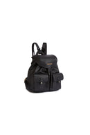 Geox Women's Black Faloria Leather Backpack | Derimod