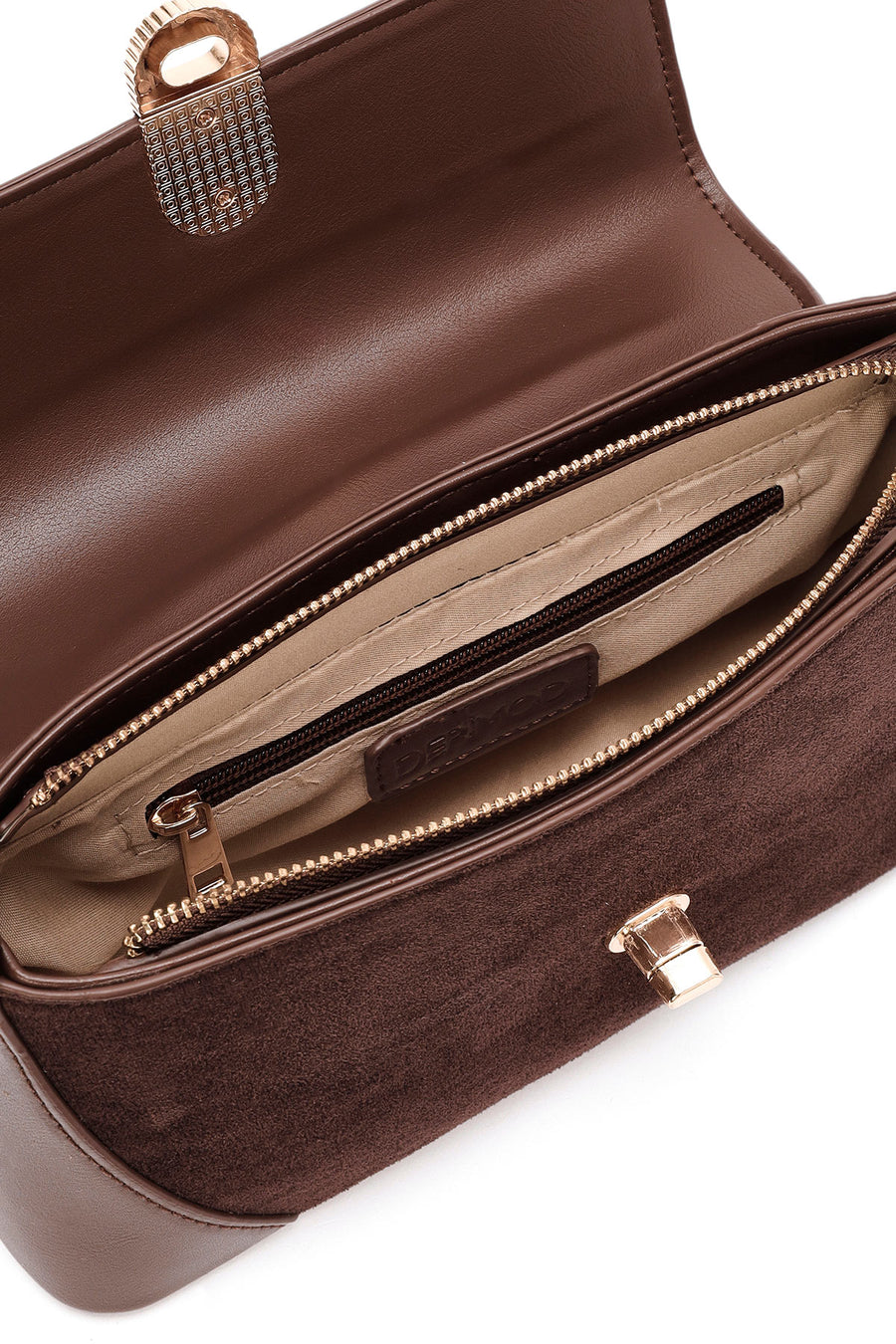 Women's Brown Long Strap Shoulder Bag