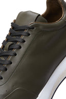 Erkek Yeşil Deri Sneaker | Derimod