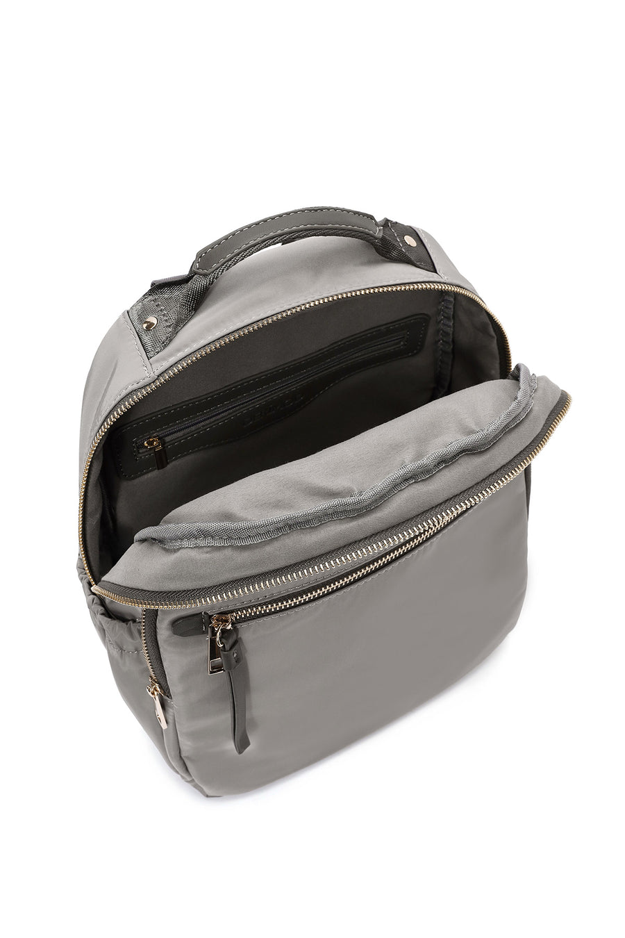 Women's Gray Fabric Backpack