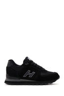 Hammer Jack Women's Black-Smoked Nubuck Leather Peru G Sneaker | Derimod