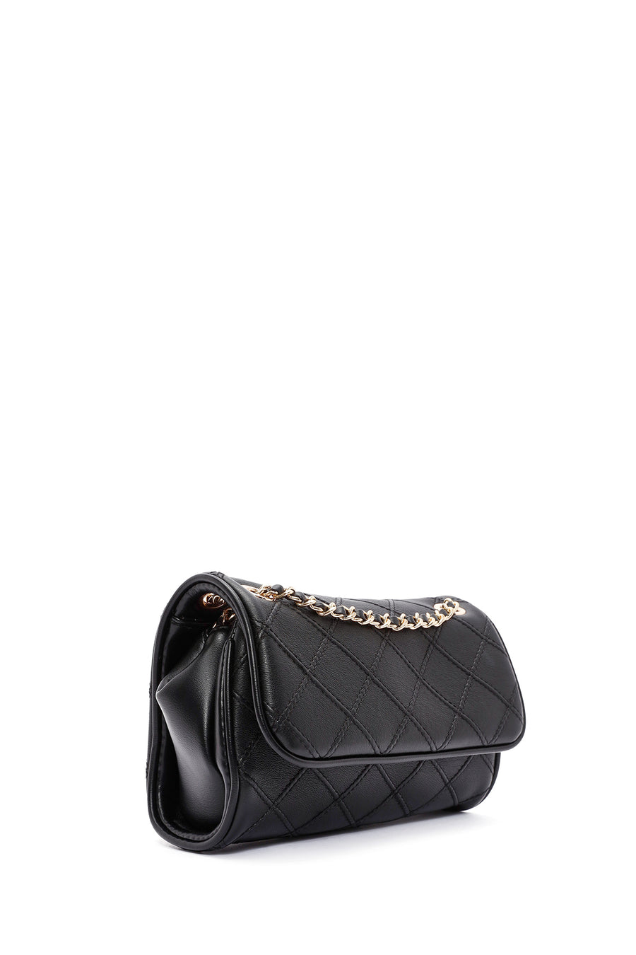 Women's Black Long Strap Printed Shoulder Bag