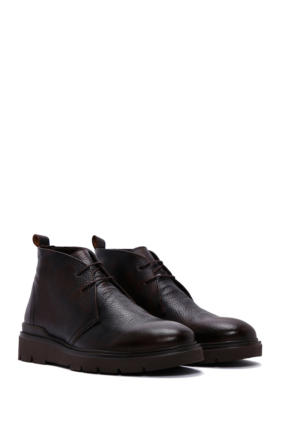 Men's Brown Leather Casual Boots