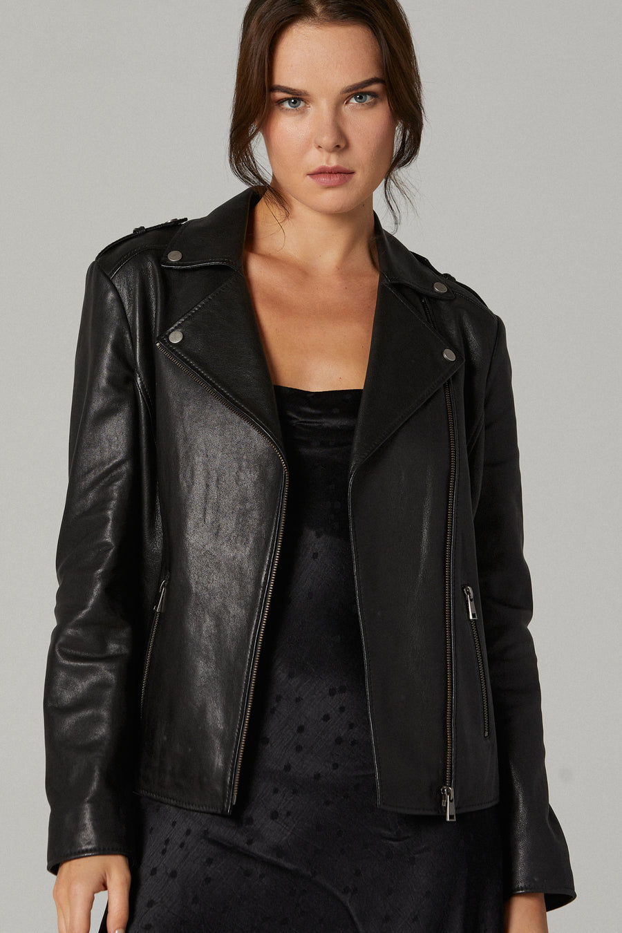 Sheila Women's Leather Jacket 20SGD5871VE | Derimod