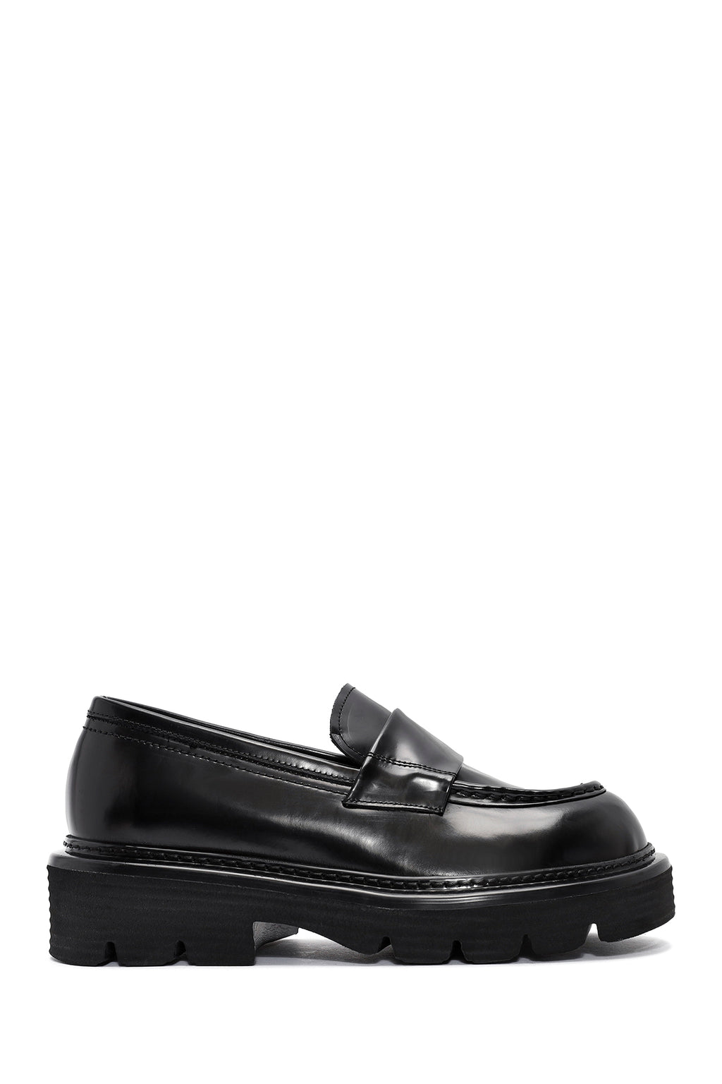 Erkek Siyah Deri Casual Loafer