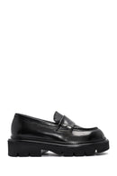 Men's Black Leather Casual Loafer | Derimod