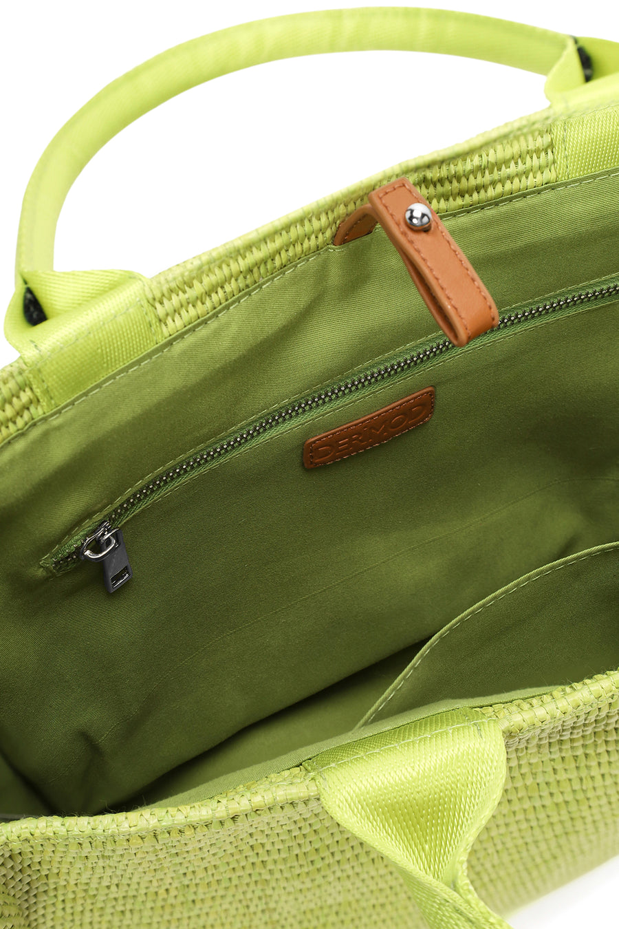 Women's Green Straw Handbag