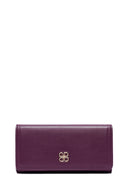 Women's Purple Strap Detailed Wallet | Derimod