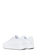 Men's White Leather Thick Soled Sneaker | Derimod