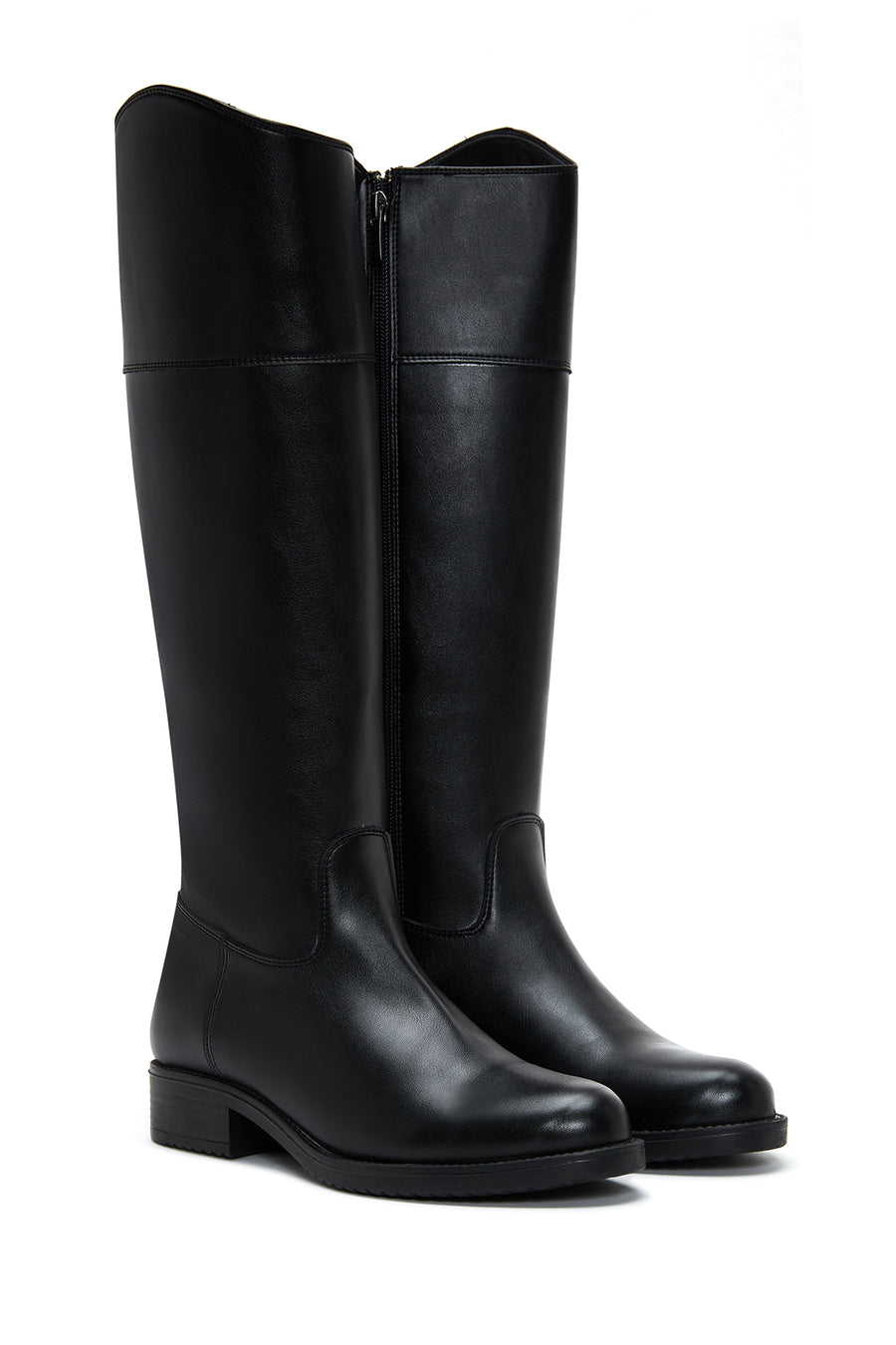Women's Black Zippered Boots