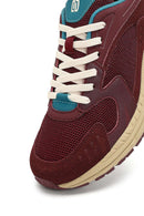 Derimod Studio Women's Burgundy Lace-Up Thick-Soled Sneaker | Derimod