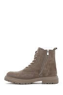 Men's Beige Leather Boots | Derimod