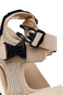 Male Beige Fabric Sandal | Derimod