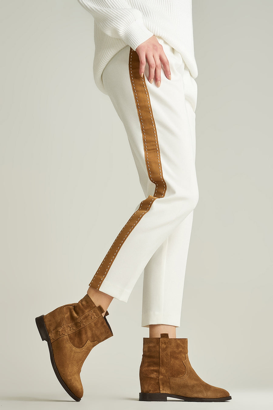Wedge Heeled Women's Suede Boots
