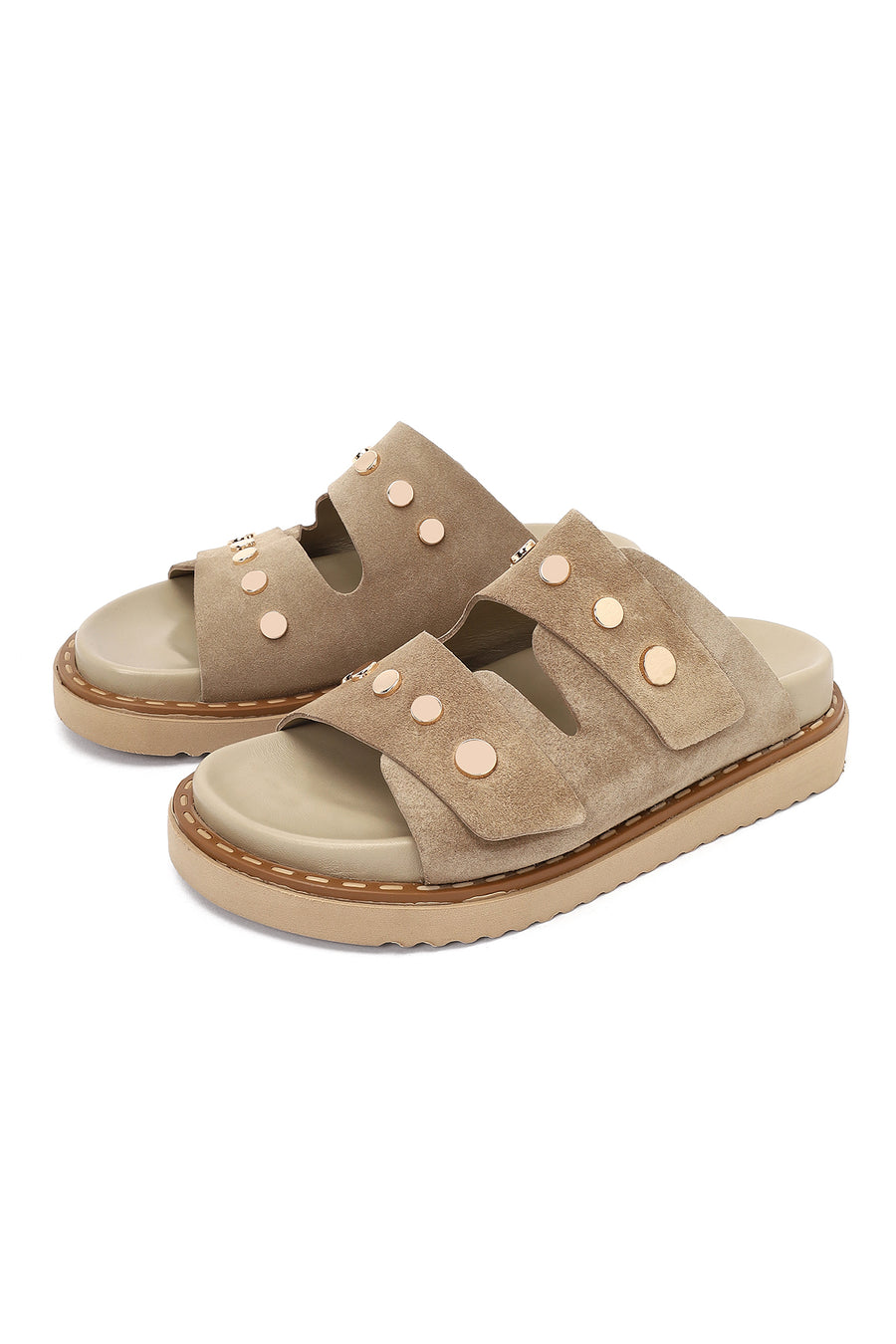 Women's Mink Suede Leather Slippers