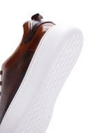 Men's Tan Leather Thick Soled Sneaker | Derimod