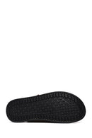 Male Beige Strapped Nubuck Leather Slipper | Derimod