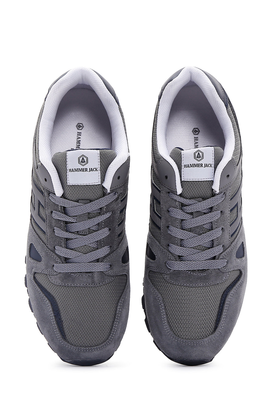 Hammer Jack Men's Gray Leather Sneaker