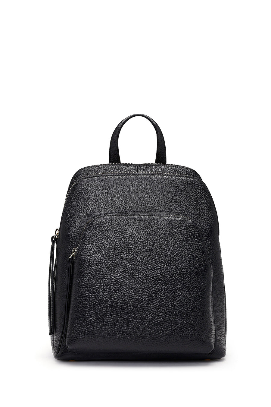 Women's Black Leather Backpack