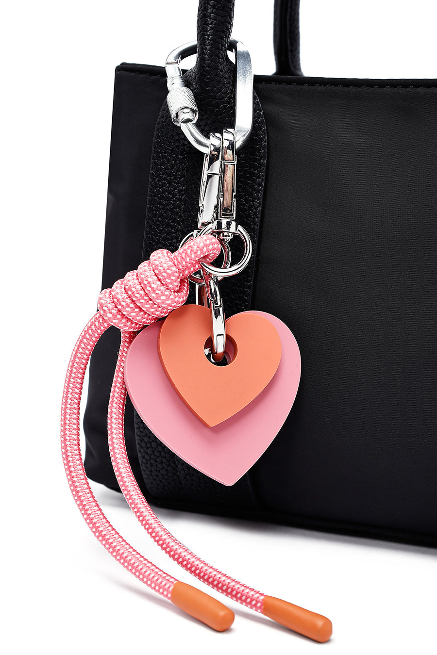 Women's Black Long Strap Accessory Fabric Handbag