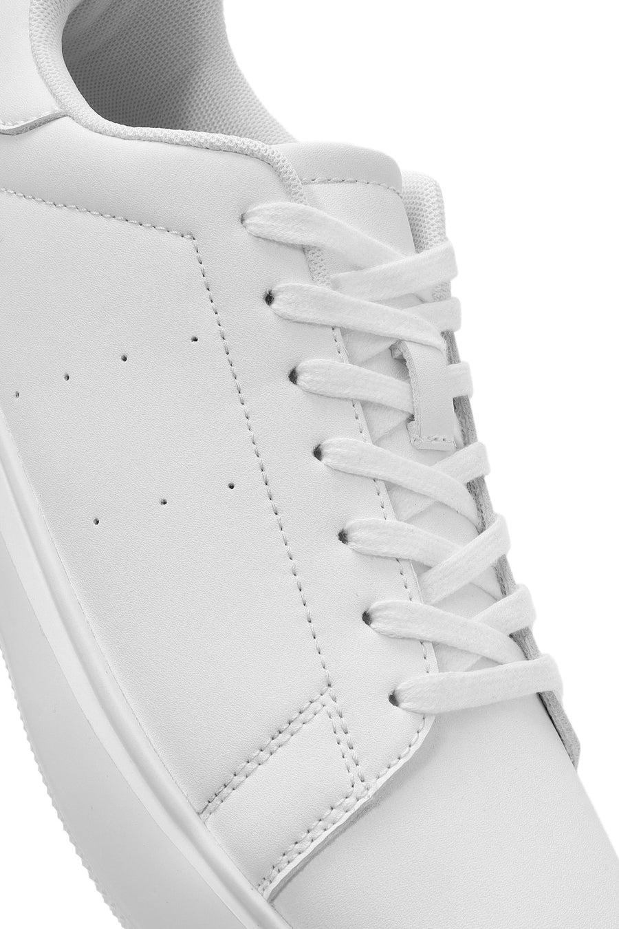 ACBC x Derimod Men's White Lace-Up Sneakers