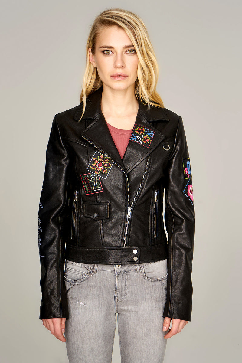 Jet Set Women's Leather Jacket 17WGM5268VE | Derimod