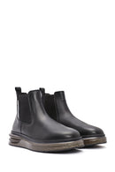 Men's Black Leather Chelsea Boots | Derimod