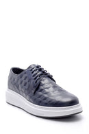 Men's Printed Leather Sneaker | Derimod