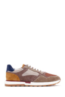 Men's Mink Suede Detailed Sneaker | Derimod