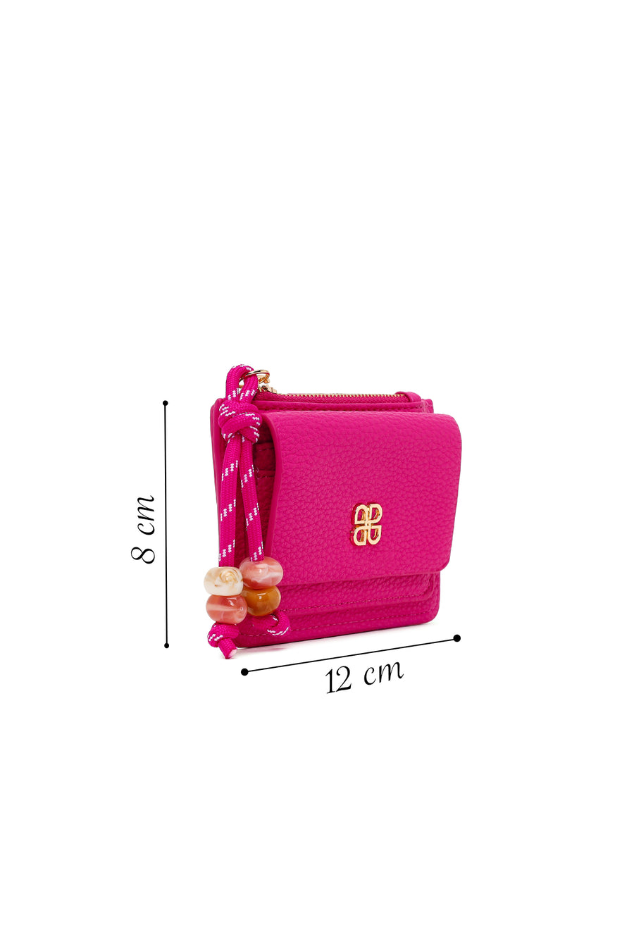 Woman Fuchsia Charm Cardholder