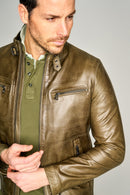 Derek Men's Leather Jacket | Derimod