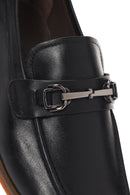 Derimod Black Men's Black Leather Loafer | Derimod