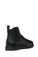 Geox Men's Black Spherica Ec1 Leather Chelsea Boots | Derimod