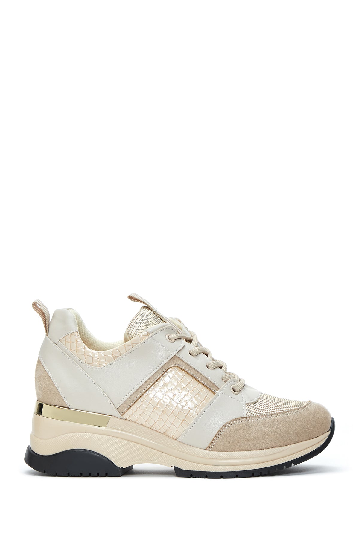 Women's Beige Thick Soled Sneaker 22WFE222714 | Derimod