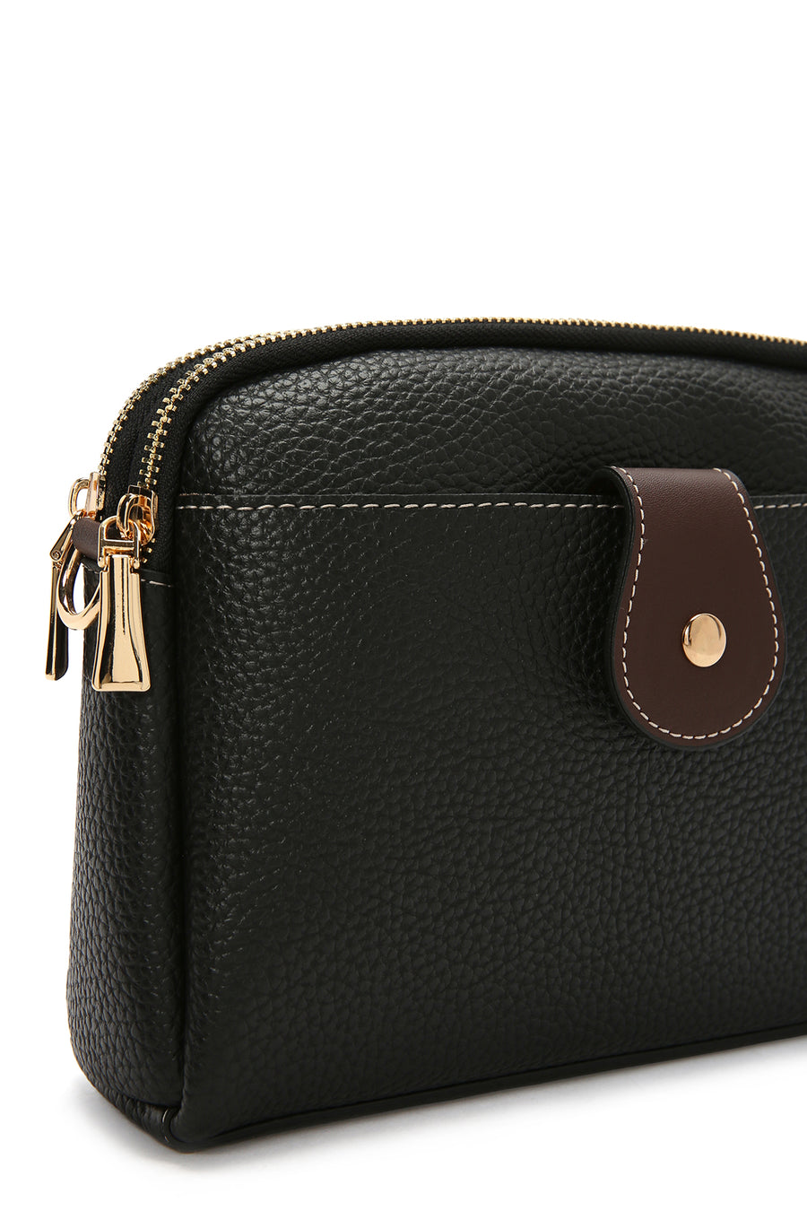 Women's Black Long Strap Mini Crossbody Bag
