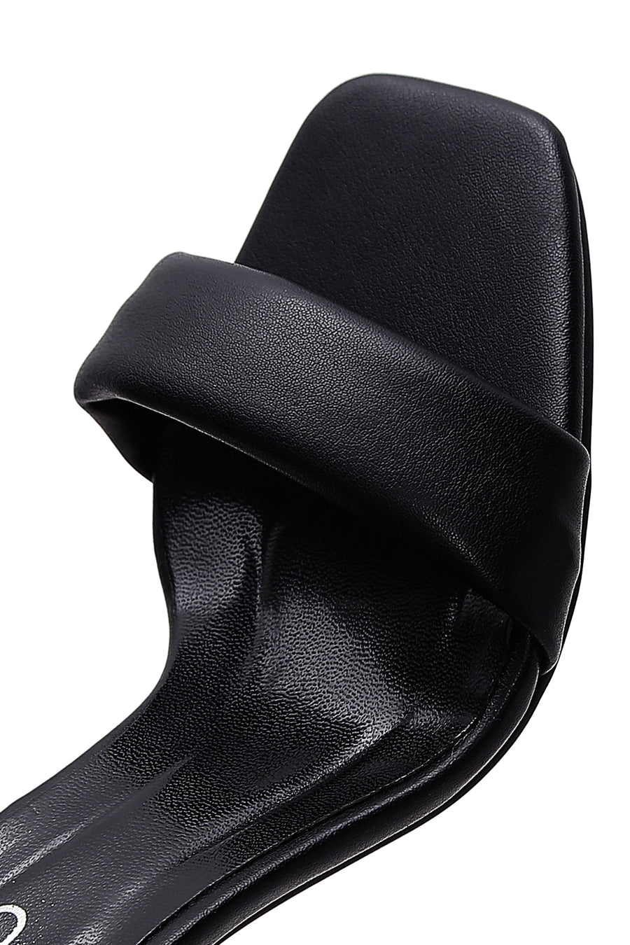 Women's Black Ankle Strap Thick Heel Sandals