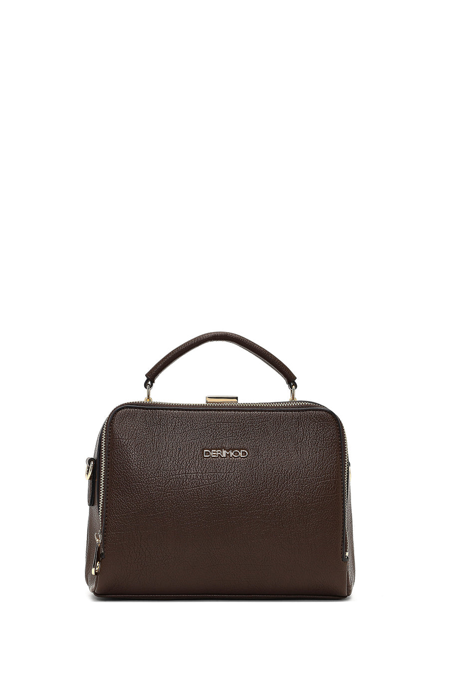Woman Brown Long-Strap Shoulder Bag