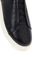 Men's Black Leather Sneaker | Derimod