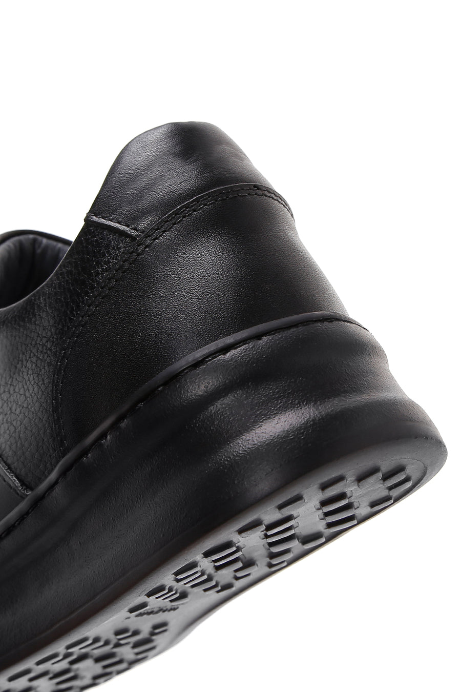 Erkek Siyah Deri Sneaker