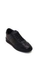 Male Black Lace-up Leather Casual Sneaker | Derimod