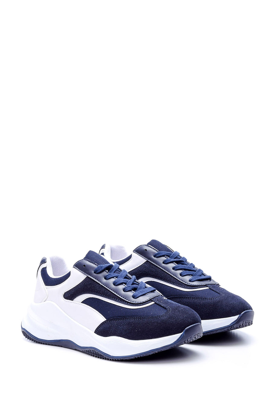 Men's High-Sole Suede Sneaker