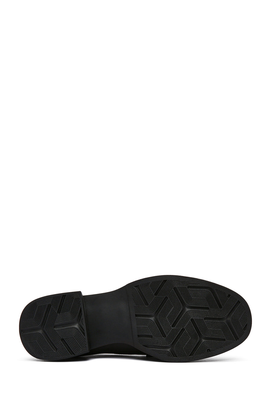 Women's Black Leather Masculine Loafer