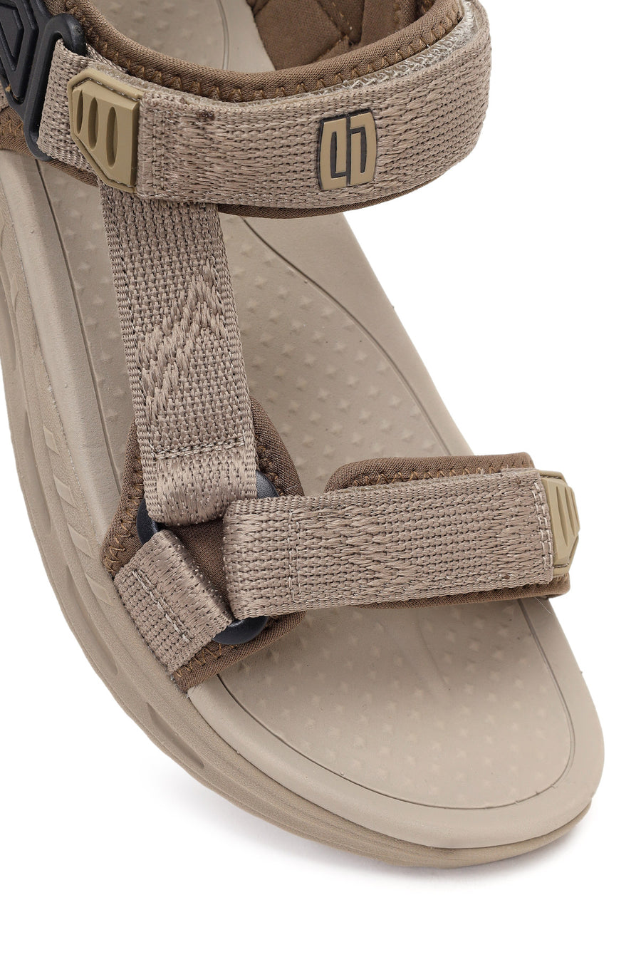Derimod Zero Male Beige Strapped Fabric Sandals