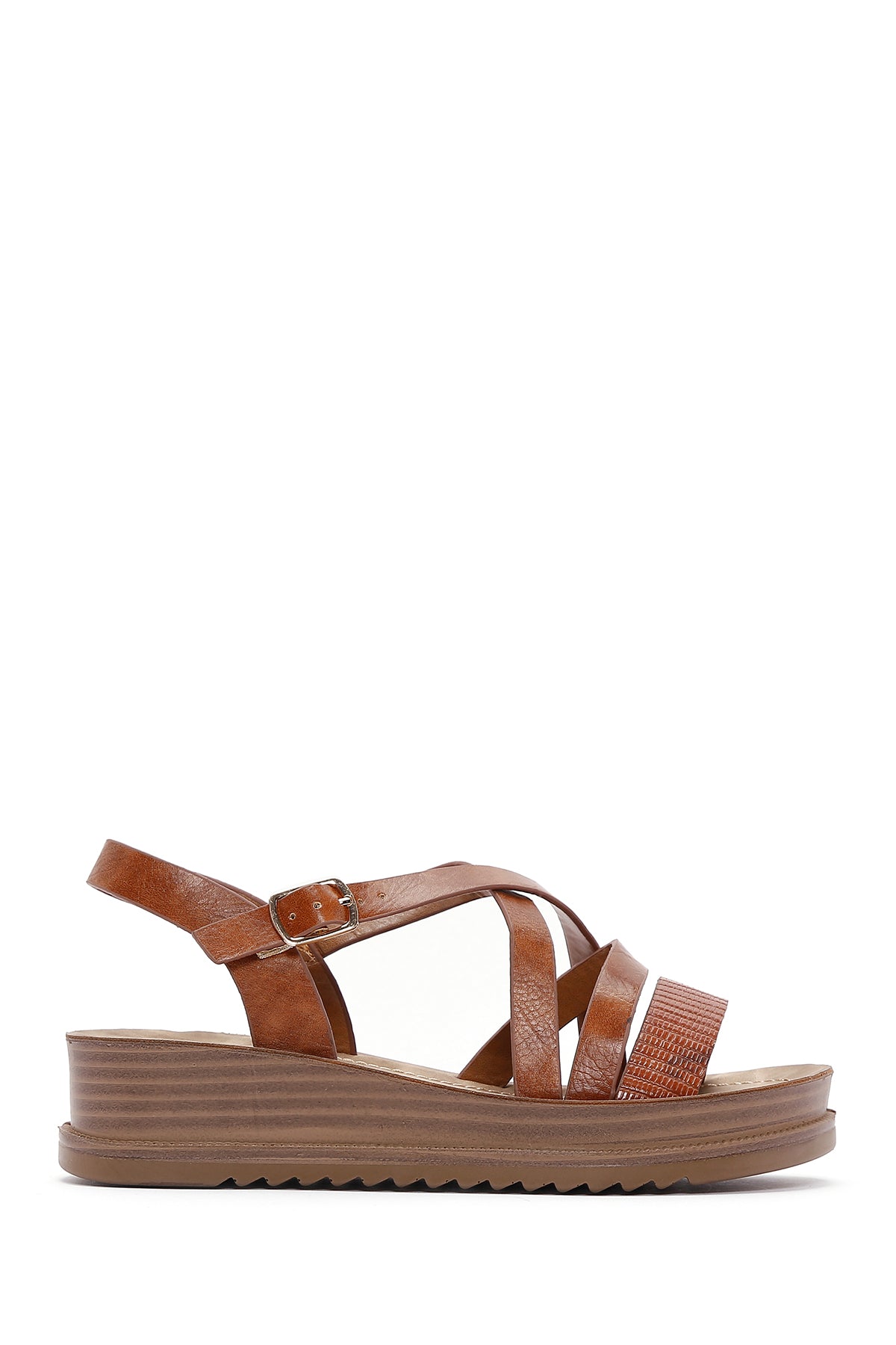 Women's Tan Ankle Strap Sandals 24SFE461814 | Derimod