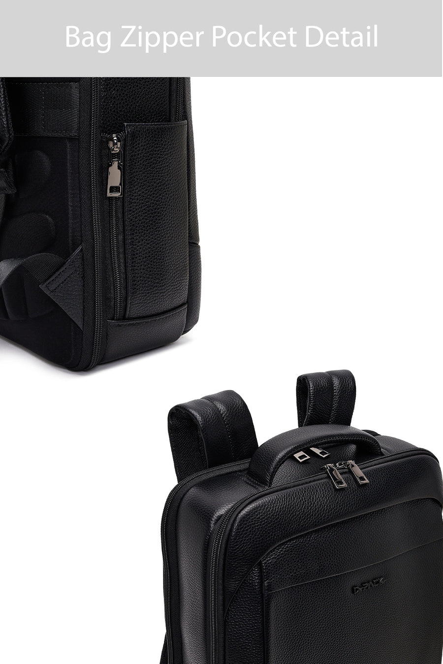D-Pack Unisex Black Technological Backpack
