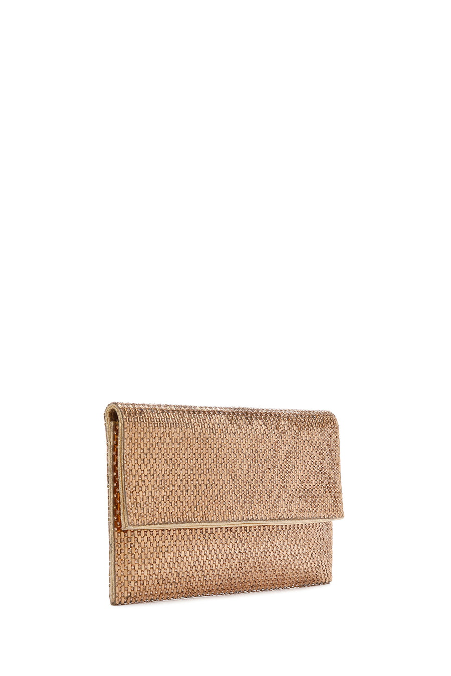 Women's Gold Long Chain Strap Stone Evening Clutch Bag